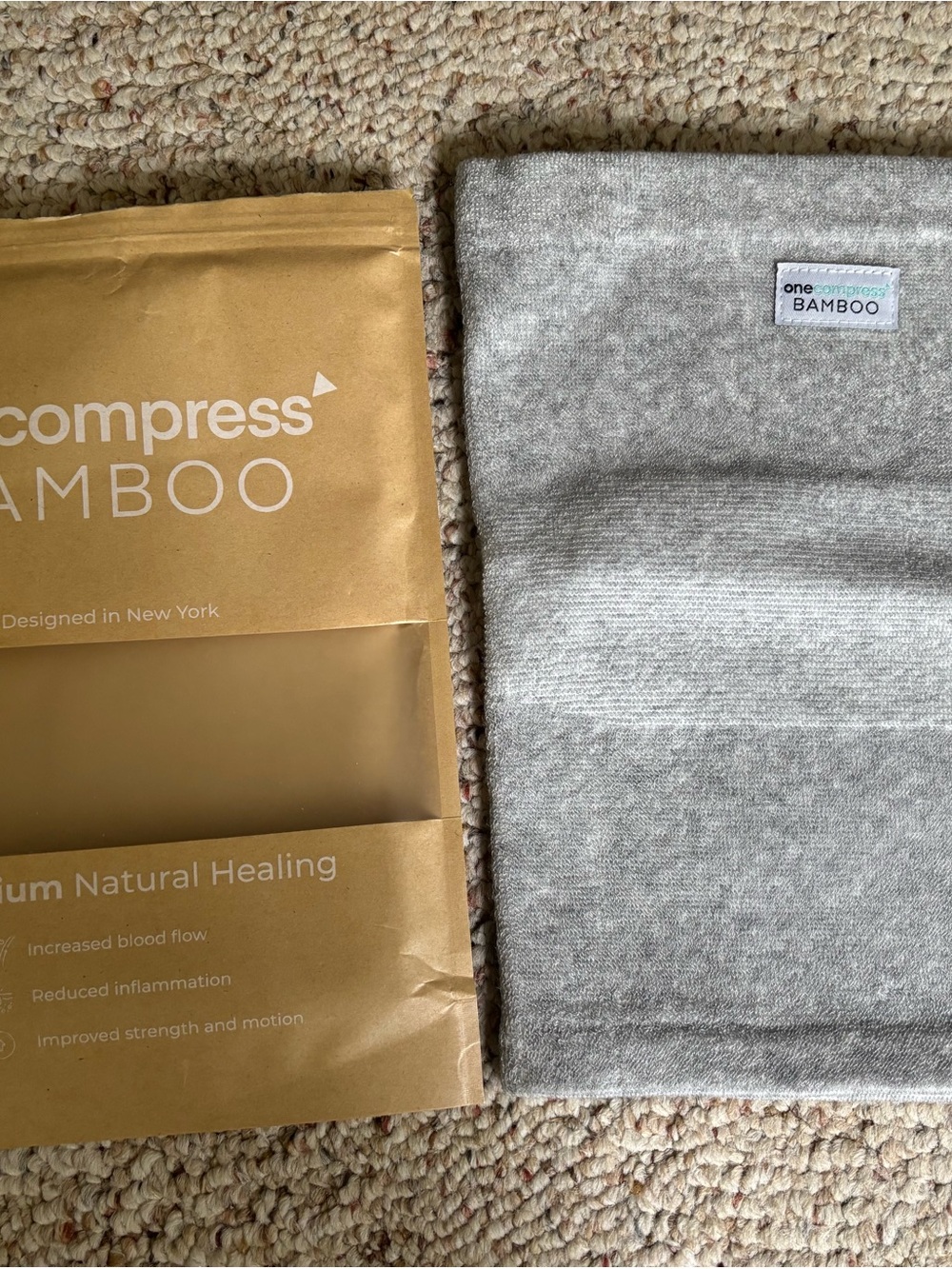 Compress Bamboo Gray Bamboo Knee Sleeve 3XL